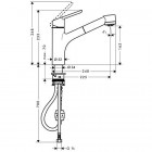 Hansgrohe Mitigeur cuisine Status AZB Chrome