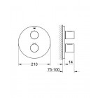 Grohe grohtherm 3000 cosmopolitan mitigeur thermostatique encastré douche 19467000 (import allemagne)