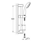 GROHE Nouvelle Tempesta Ensemble de douche 4 jets avec porte-savon 28593001 (Import Allemagne)