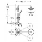 GROHE Vitalio System Combiné de douche 27684000 (Import Allemagne)