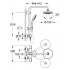 GROHE Euphoria System Colonne de douche avec mitigeur thermostatique Douche 27420001 (Import Allemagne)