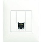 Arnould arn50976 prise de courant multimédia rj 45 cat.6 espace evolution blanc