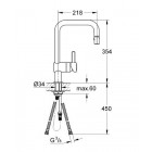 Grohe flair mitigeur évier bec u 32455000 (import allemagne)