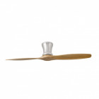 Ventilateur de plafond nickel satiné lama
