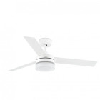 Ventilateur de plafond avec lumière plafond blanc ice