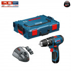 Perceuse visseuse à percussion GSB 12V-15 + 1x2,5Ah + GAL1230CV + L-Boxx 102 Bosch