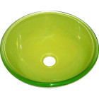 Vasque en verre mara ø40x14cm vert pomme