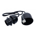 Gefotech 26270 suspension douille e27 80 cm noir