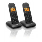 Aeg d85 twin téléphone sans fil non isdn ecran : 1,6 pouces noir
