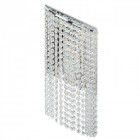 Applique murale chromée crystal 5 ampoules 13 cm