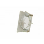 Support spot carré orientable blanc