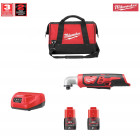 Visseuse à chocs et renvoi d'angle M12BRAIDD2 + 2x2,0Ah + C12C + sac à outils M Milwaukee