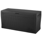 Panama coffre de rangement en résine pour le jardin 270 l - anthracite