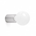 applique murale nickel mat ten 1 ampoule