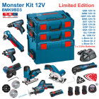 Kit 9 outils électroportatifs BMK9BD3 + 3x2,0Ah + chargeur + L-Boxx 238 + 136 + 102 Bosch