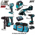 Kit 5 outils électroportatifs MST5M3BL3B + 3 batteries 4,0 Ah + chargeur + trolley Makita