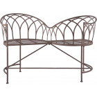 Banc des amoureux en métal
