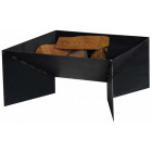 Brasero en acier pieds géométriques 80 cm