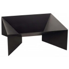 Brasero en acier peint pieds géométriques 70 cm