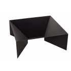 Brasero en acier peint pieds géométriques 80 cm