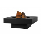 Brasero en acier peint plateau design 80 cm