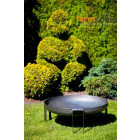 Brasero en acier rond pieds design 80 cm