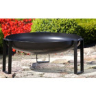 Brasero en acier peint rond pieds design 60 cm