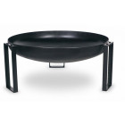 Brasero en acier peint rond pieds design 70 cm