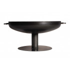 Brasero rond en acier sur pied design 80 cm