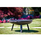 Brasero rond en acier 3 pieds fins 70 cm