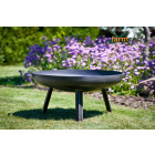 Brasero rond en acier 3 pieds fins 80 cm