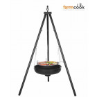 Barbecue suspendu sur trépied premium 60 cm