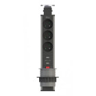 OTIO Bloc multiprise escamotable 3 P + 2 USB Systeme 'Push'