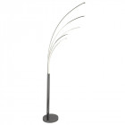 Lampadaire giraffe ii, en chrome et polycarbonate