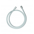 Flexible de douche chromé argenté 1750 mm plastique système anti torsion