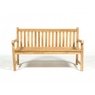 Banc de jardin 3 places en teck c fsc 150cm  marron