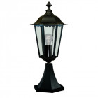 Borne 53 cm alex, en aluminium noir et verre