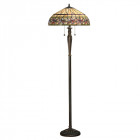 Lampadaire ashtead, verre et résine