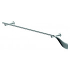 Porte serviette mural fixe zinc chromé serie monaco 60 cm