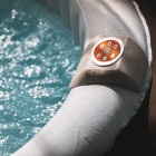 Spa gonflable 4 personnes rond ospazia - jusqu’à 40°c - prêt en 5 minutes - couverture et filtre inclus