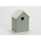 Nichoir déco à pois pour oiseaux