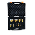 Coffret 10 trépans diamantés meuleuse ø 6, 8, 10, 12, 28, 35, 40, 45, 65, 68 mm - 252055