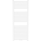 Sèche serviette pour salle de bain mural en acier inoxydable vertical radiateur chauffe serviette 140 x 60 cm blanc