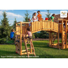 Plateforme de jeux en bois rainbow fortress