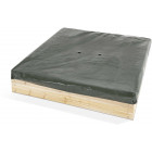 Bac à sable en bois avec 2 bancs intégrés