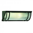 Applique 26 cm outdoor & porch, en fonte d'aluminium noire et verre givré