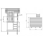 Aire de jeux en bois beach hut