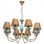 Suspension cuivre classic 8 ampoules 88 cm