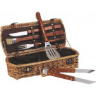 Coffret barbecue en osier 5 accessoires
