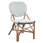 Chaise de terrasse en rotin et résine